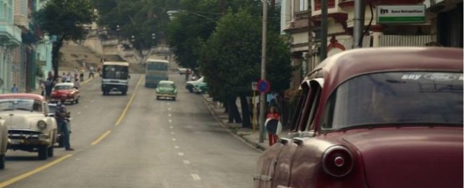 regular cuba daily life - This is a photo taken along san lazaro street, you can see the university of Havana in the distance