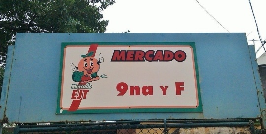 This is one of the cheapest markets in the Vedado neighborhood. It is located, just as the sign says, at the corner of 9th and F. This location is just north the the famous Focsa building. Not many tourists visit the area North of the buildings, and if you are in Havana, you should definitely check it out. Not only are food prices considerably cheaper than in other areas of the city, but there is a certain charm in seeing the side of Havana which is not as perfect and pristine as the rest of Vedado. Car traffic in this norther Vedado area is not busy and the streets are lined with mature trees. People are always walking around or sitting on the front stoops. It's a very walkable area and I definitely recommend you going for a little stroll