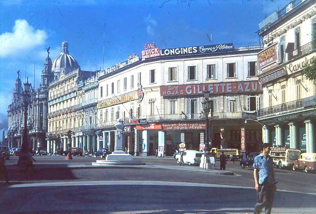 Prado y Neptuno, Hotel Telégrafo, La Habana, Ca. 1955